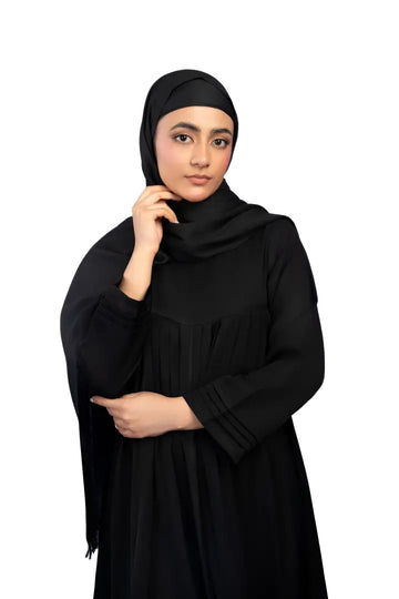 Turkish Lawn Hijab - Black